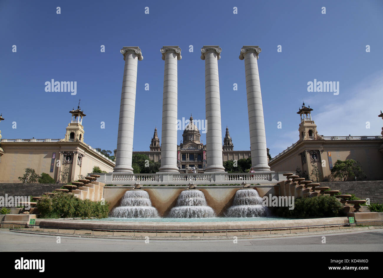 Museu Nacional d'Art de Catalunya Katalanische Nationalmuseum für Kunst MNAC Plaza de España Barcelona Katalonien Spanien Stockfoto
