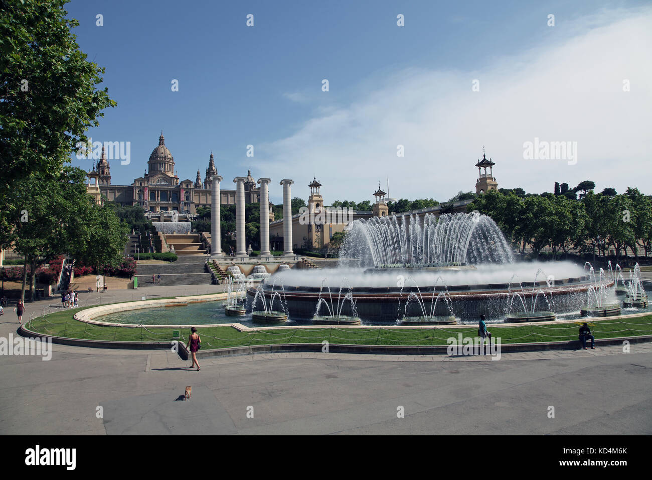 Museu Nacional d'Art de Catalunya Katalanische Nationalmuseum für Kunst MNAC Plaza de España Barcelona Katalonien Spanien Stockfoto