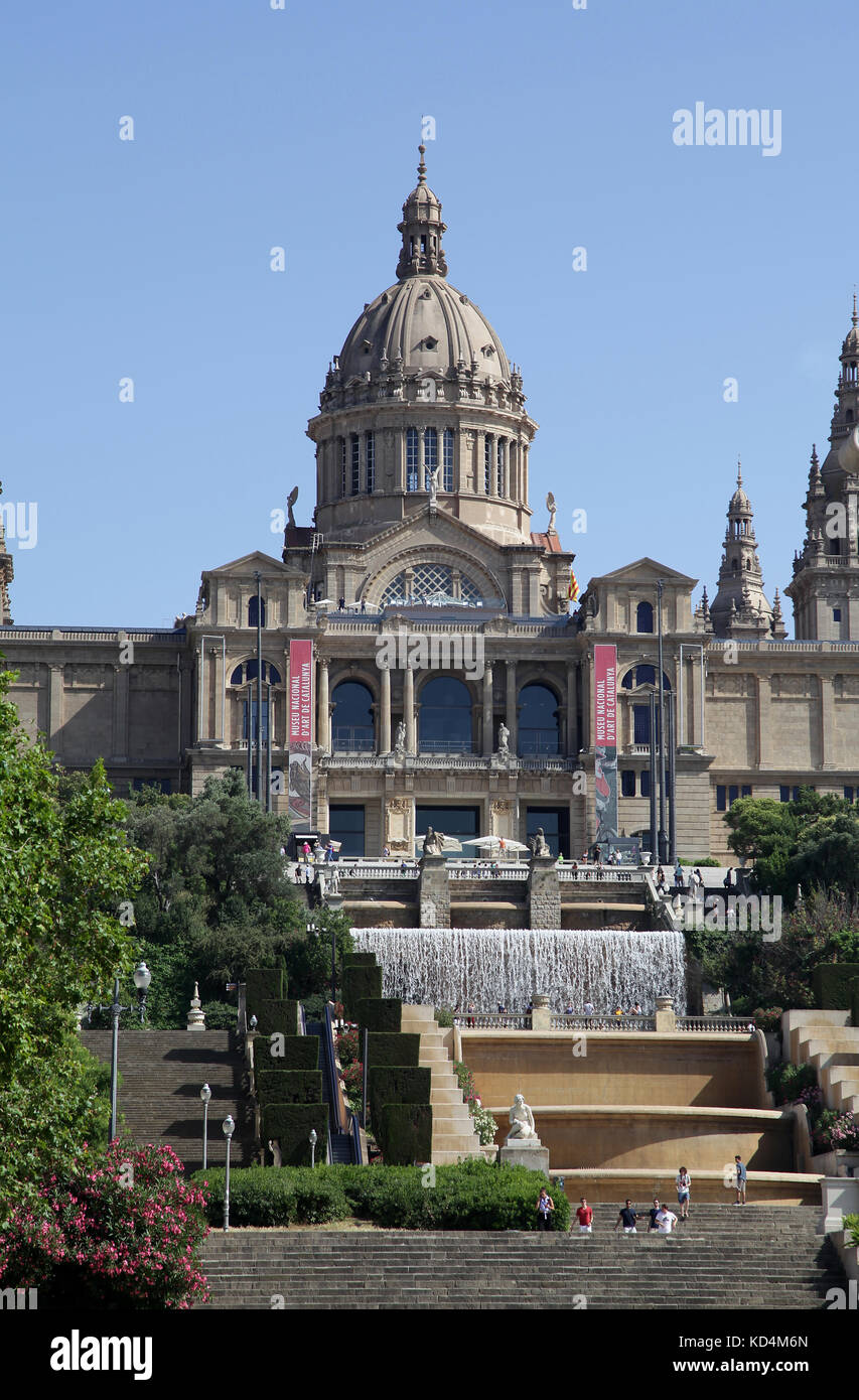 Museu Nacional d'Art de Catalunya Katalanische Nationalmuseum für Kunst MNAC Plaza de España Barcelona Katalonien Spanien Stockfoto