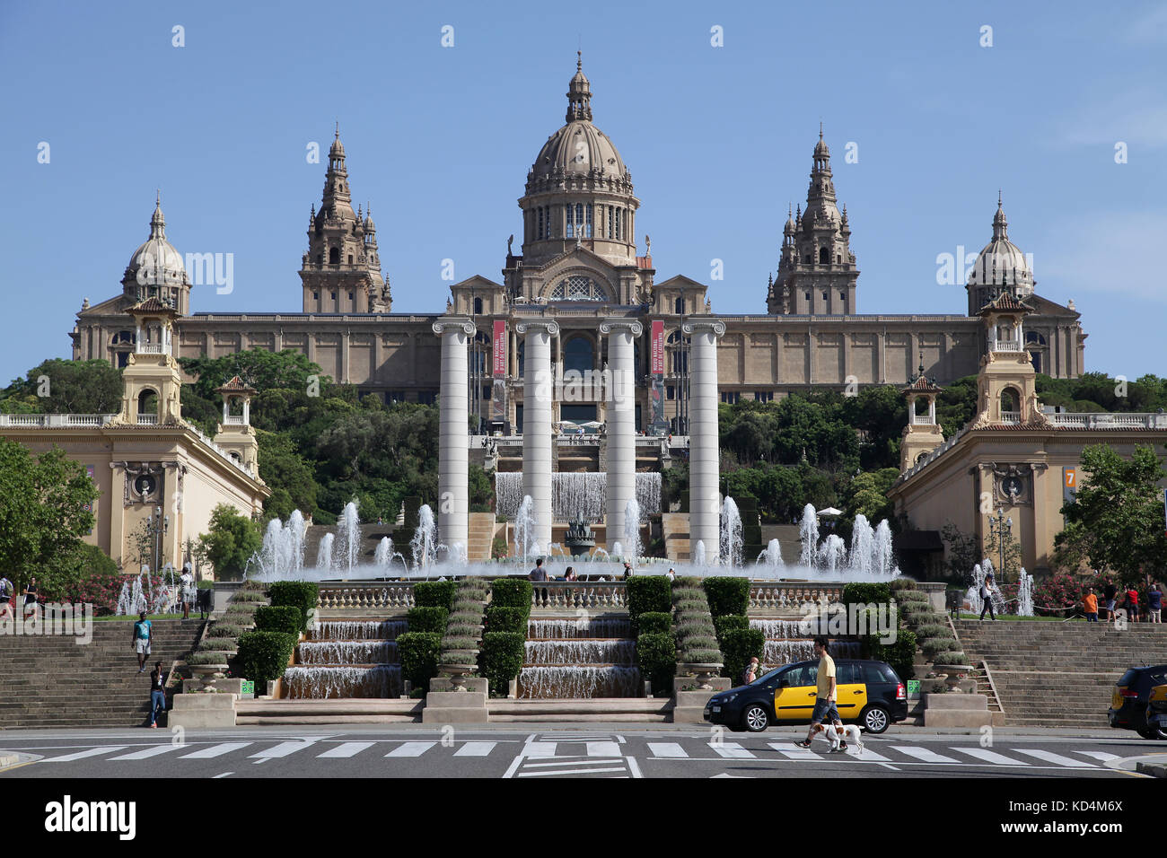 Museu Nacional d'Art de Catalunya Katalanische Nationalmuseum für Kunst MNAC Plaza de España Barcelona Katalonien Spanien Stockfoto