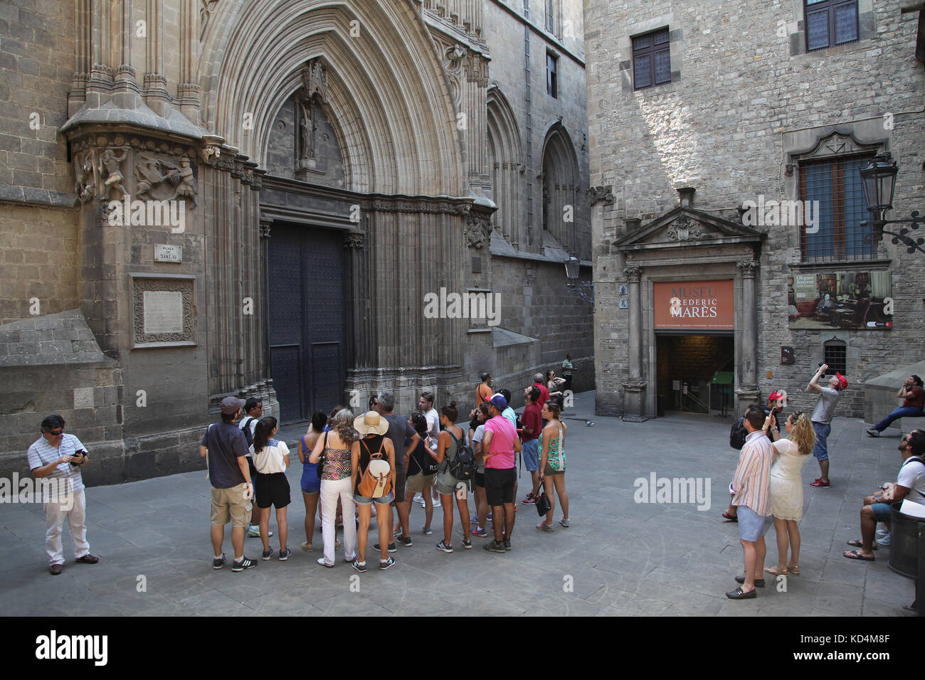 Kathedrale und Museum Fredric Stuten im museumBarcelona Catalunia Spanien Stockfoto