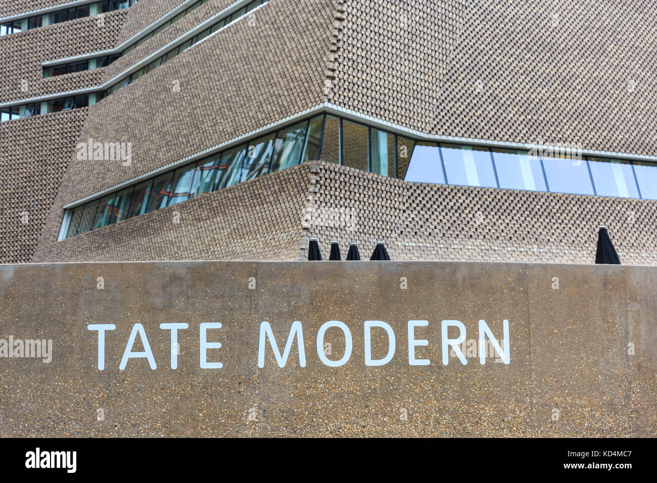 Herzog & de Meuron Tate Modern, Tate Modern Museum Architektur, Southbank, London, England, Grossbritannien Stockfoto