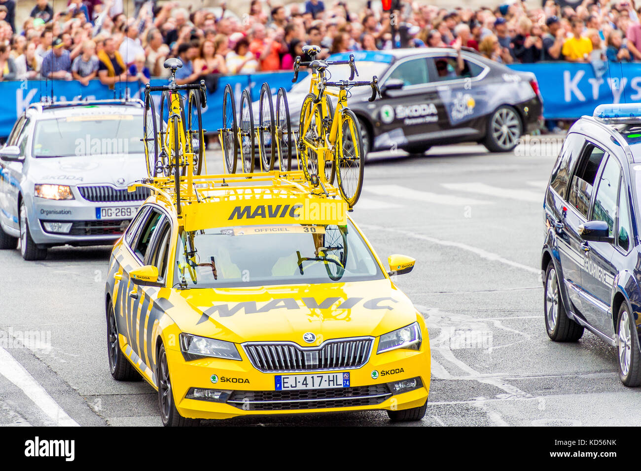 Schlussetappe in Paris der Tour de France 2017 Stockfoto
