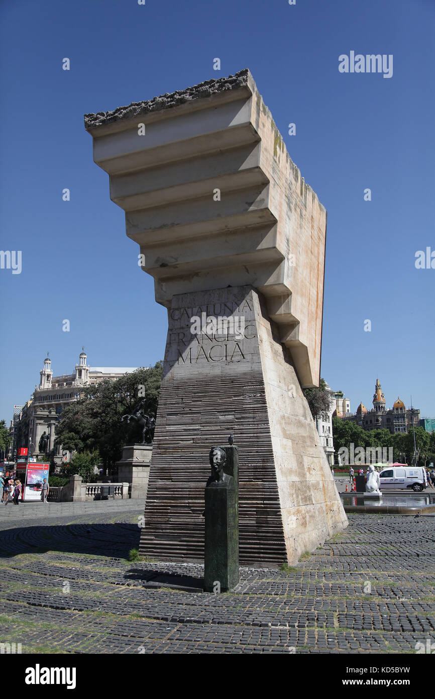 Francesc Macià i Llussà 1859 - 1933 der 122. Präsident von Katalonien Barcelona Catalunya Spanien Stockfoto