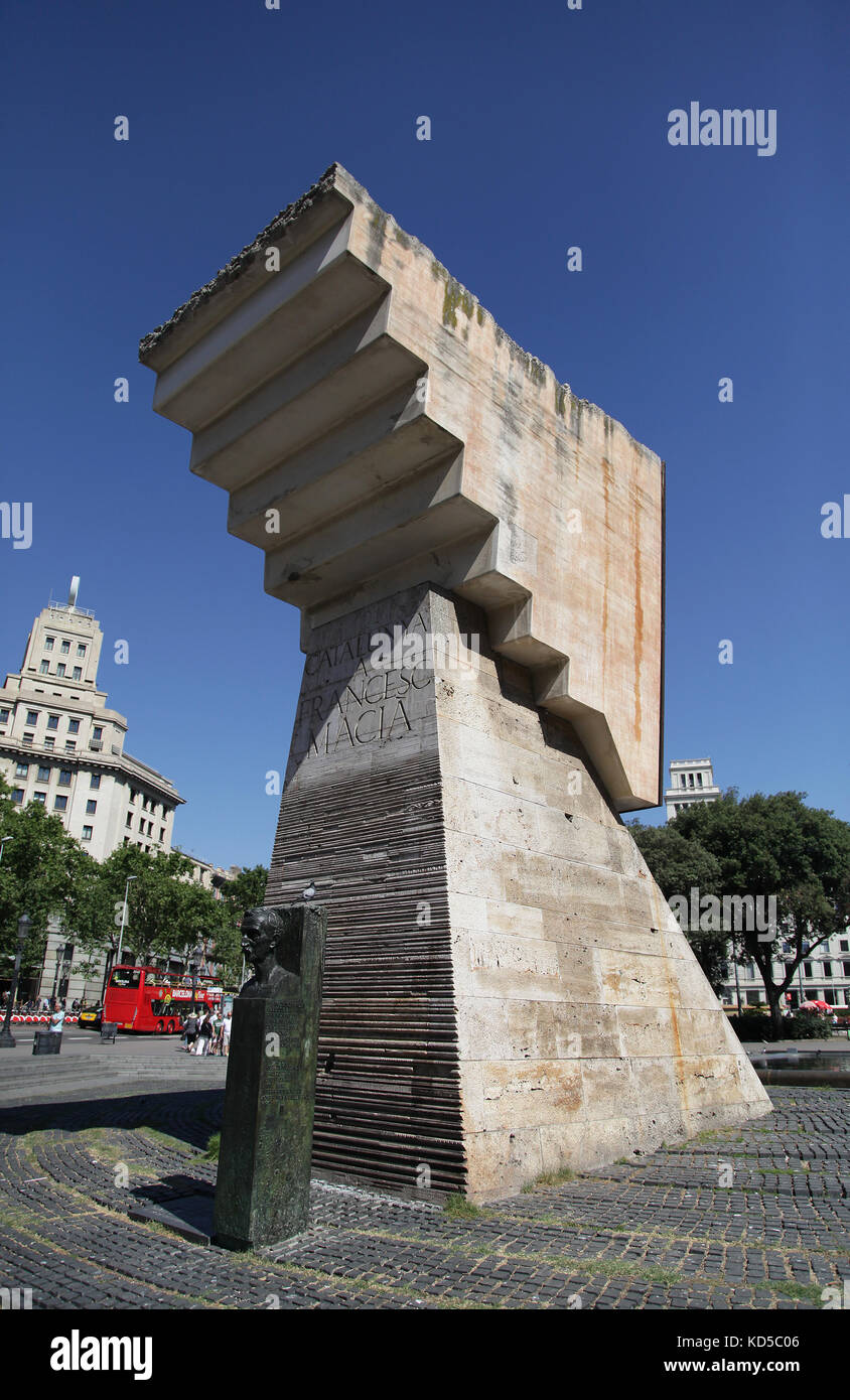Francesc Macià i Llussà 1859 - 1933 der 122. Präsident von Katalonien Barcelona Catalunya Spanien Stockfoto