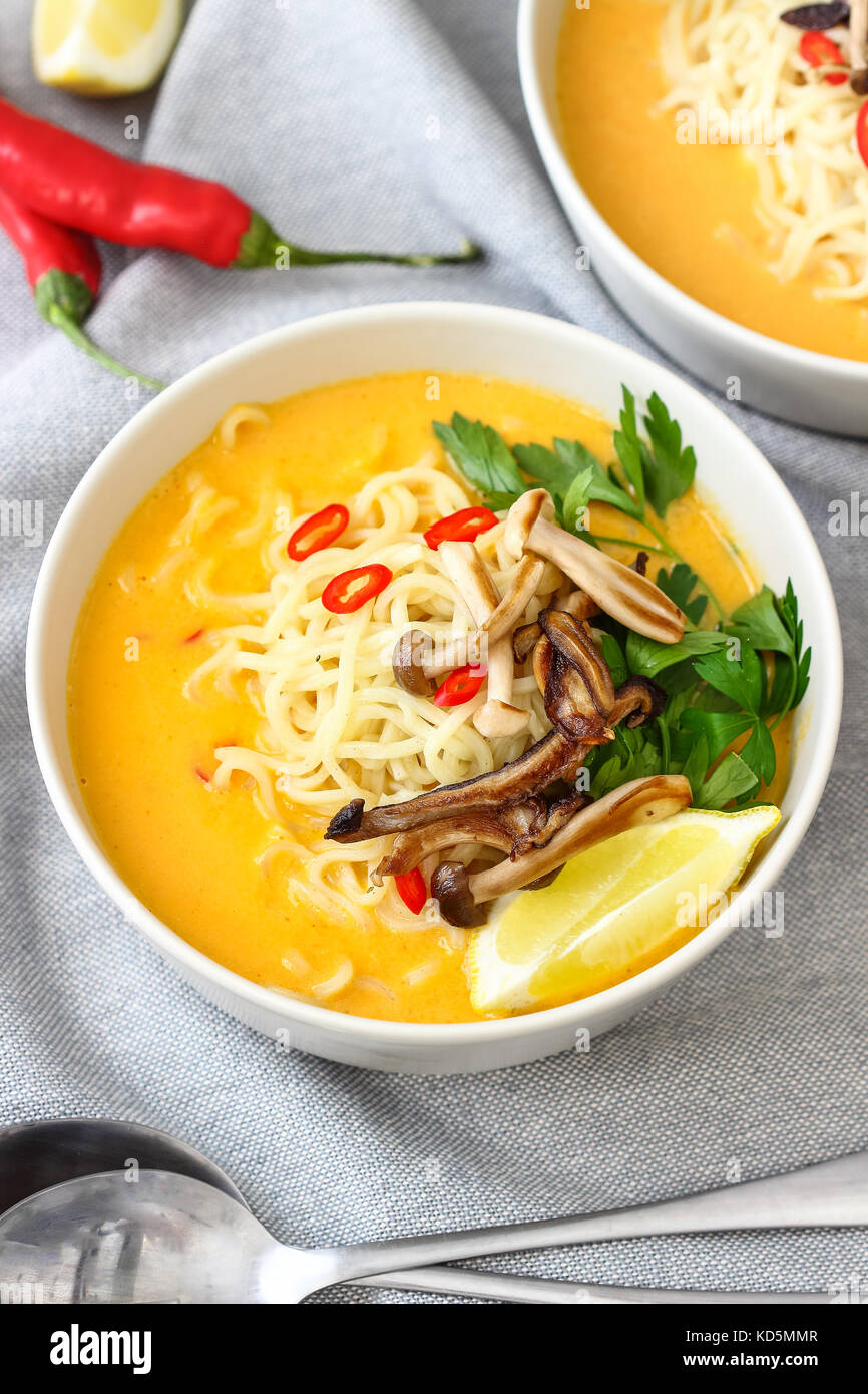 Thai Kürbissuppe Stockfoto