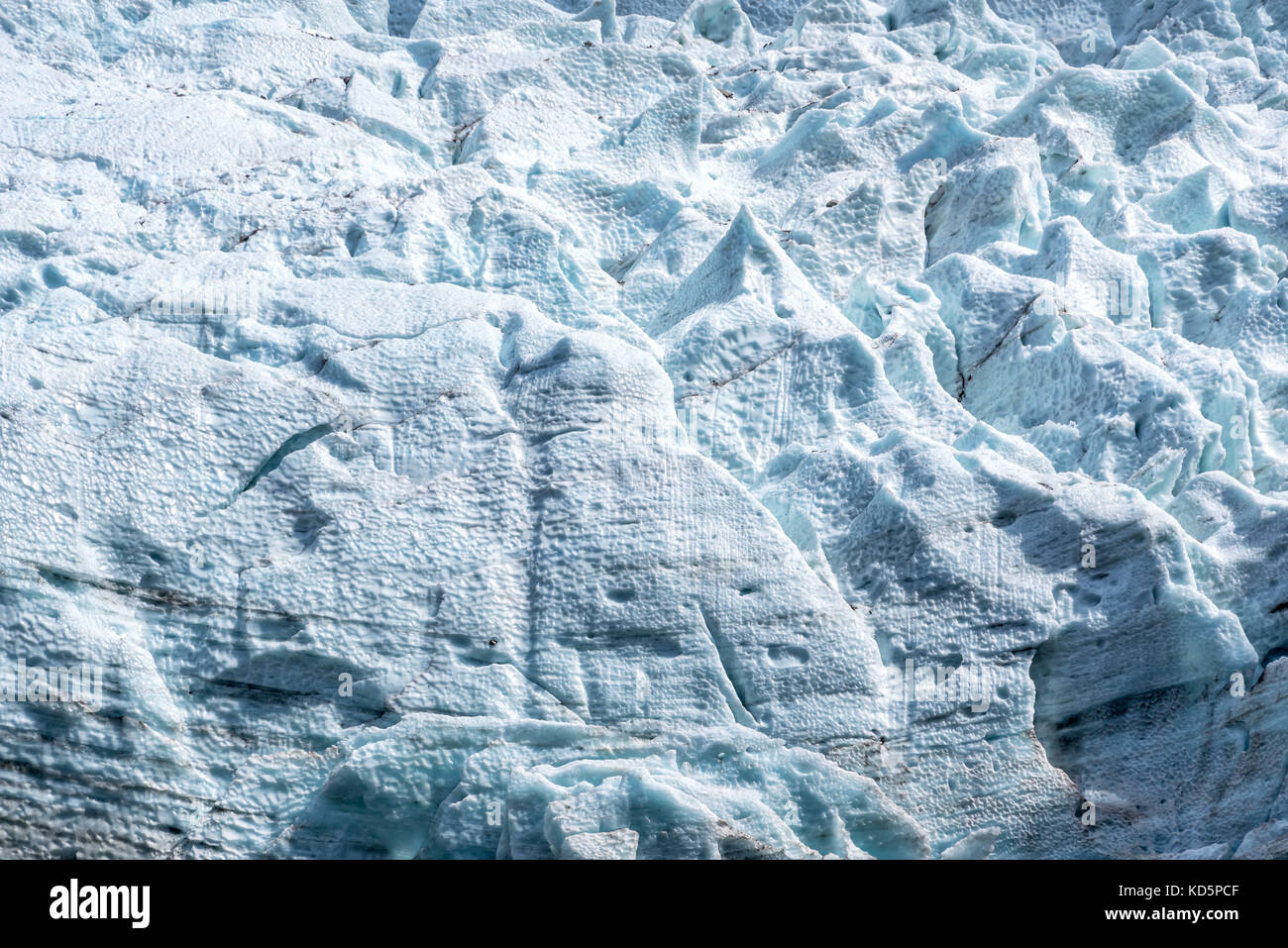 Auf der bossons Gletscher in der Nähe, in Chamonix Mont Blanc Massiv, die Alpen, Frankreich Stockfoto