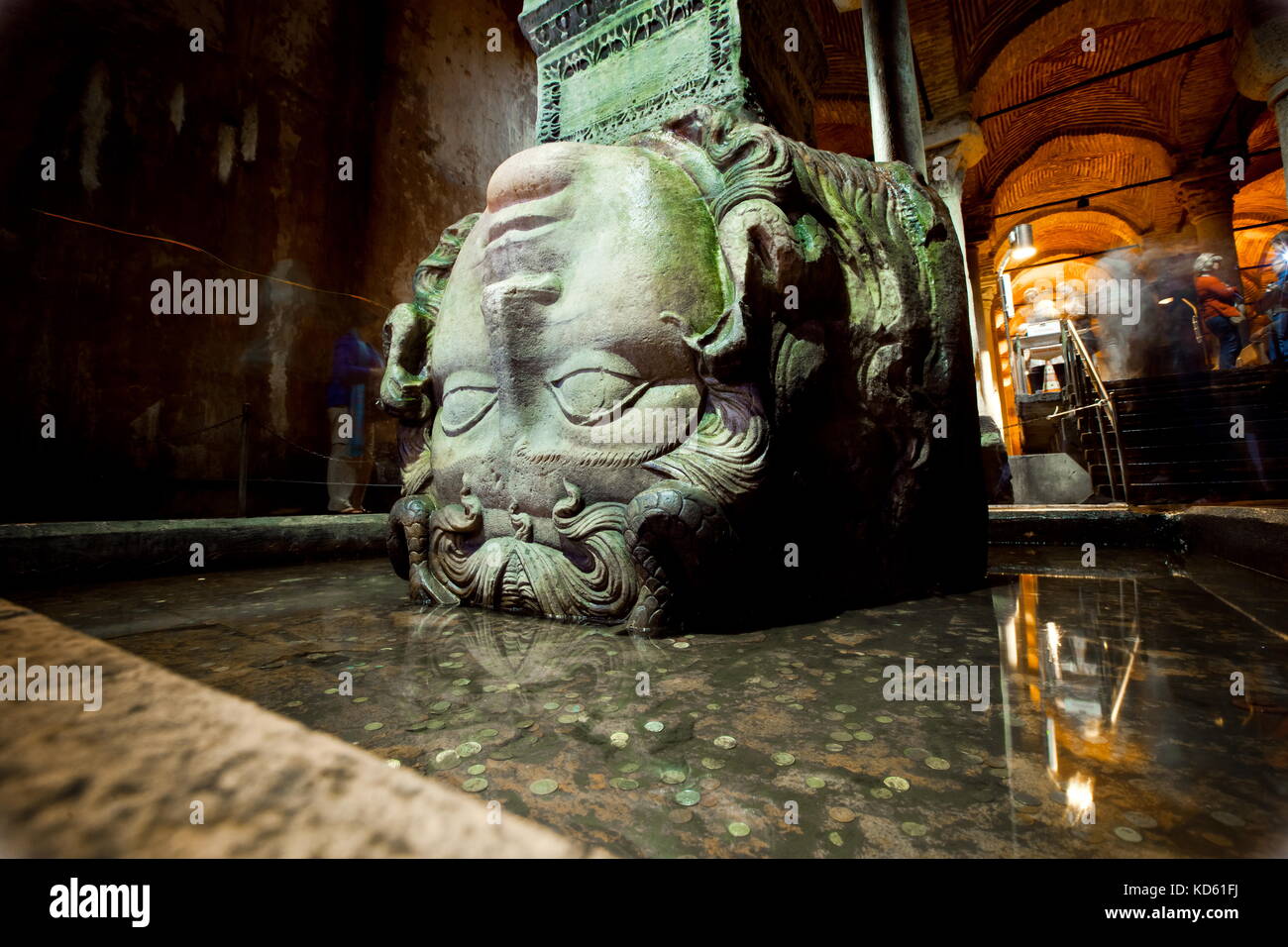 Basilika-Zisterne in Istanbul, Türkei Stockfoto