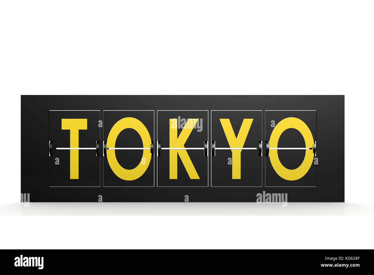 Tokio Wort auf Flughafen zeichen Bild mit Hi-res gerenderte Grafiken, die für jede beliebige Grafik Design verwendet werden könnten. Stockfoto