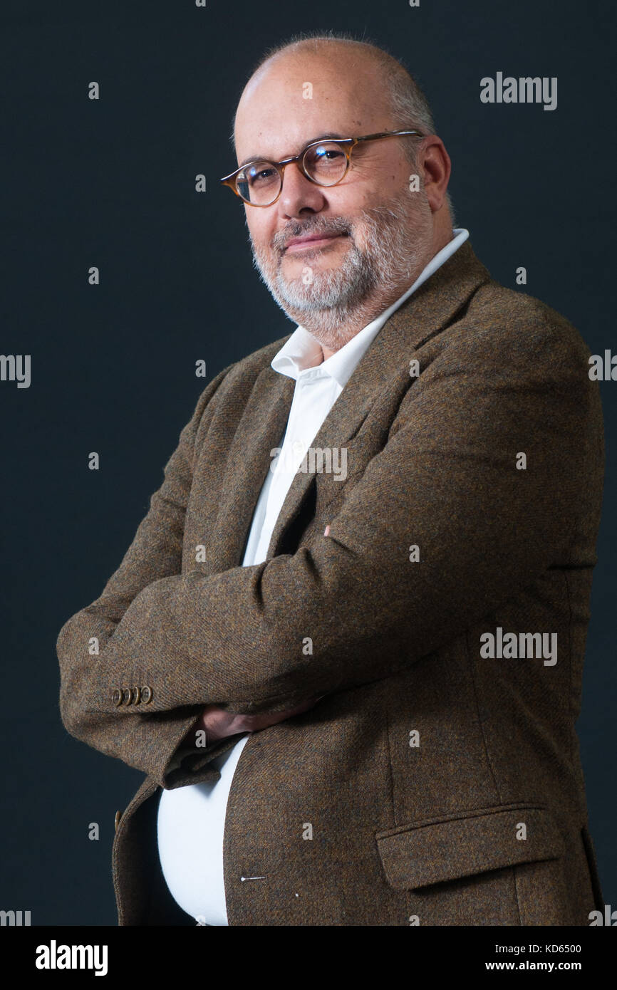 Serbisch - amerikanische Ökonom Branko Milanovic besucht einen Fotoauftrag während des Edinburgh International Book Festival im August 2017 in Edinburgh, scotlan Stockfoto