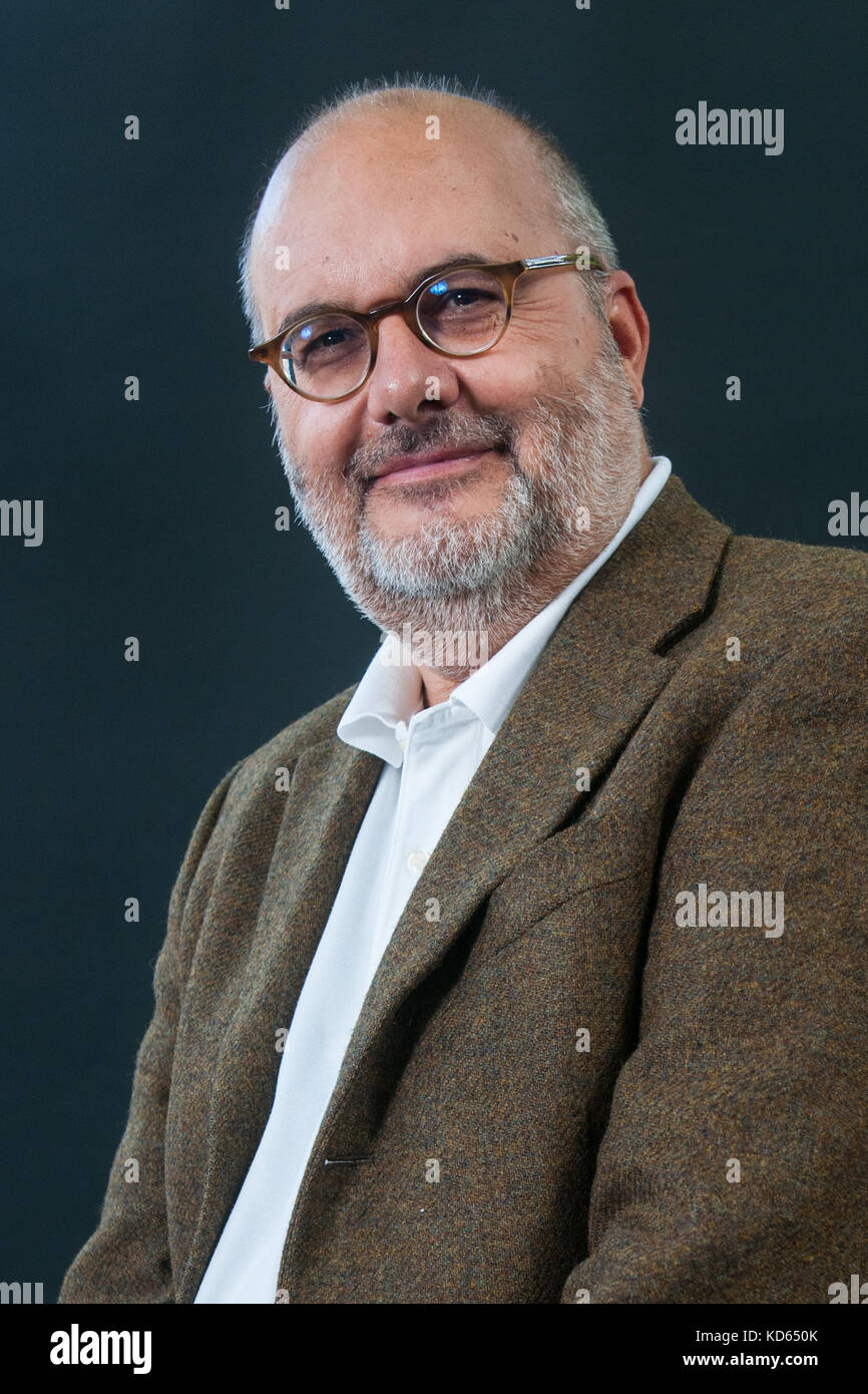 Serbisch - amerikanische Ökonom Branko Milanovic besucht einen Fotoauftrag während des Edinburgh International Book Festival im August 2017 in Edinburgh, scotlan Stockfoto