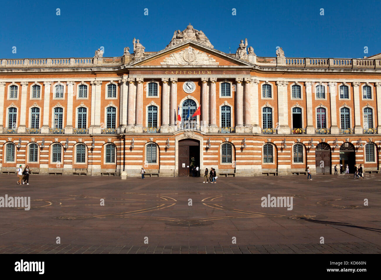 Toulouse (Südfrankreich): City Hall in "Place du Capitole" Platz, in der Innenstadt von Toulouse (nicht für Postkarte Produktion verfügbar) Stockfoto