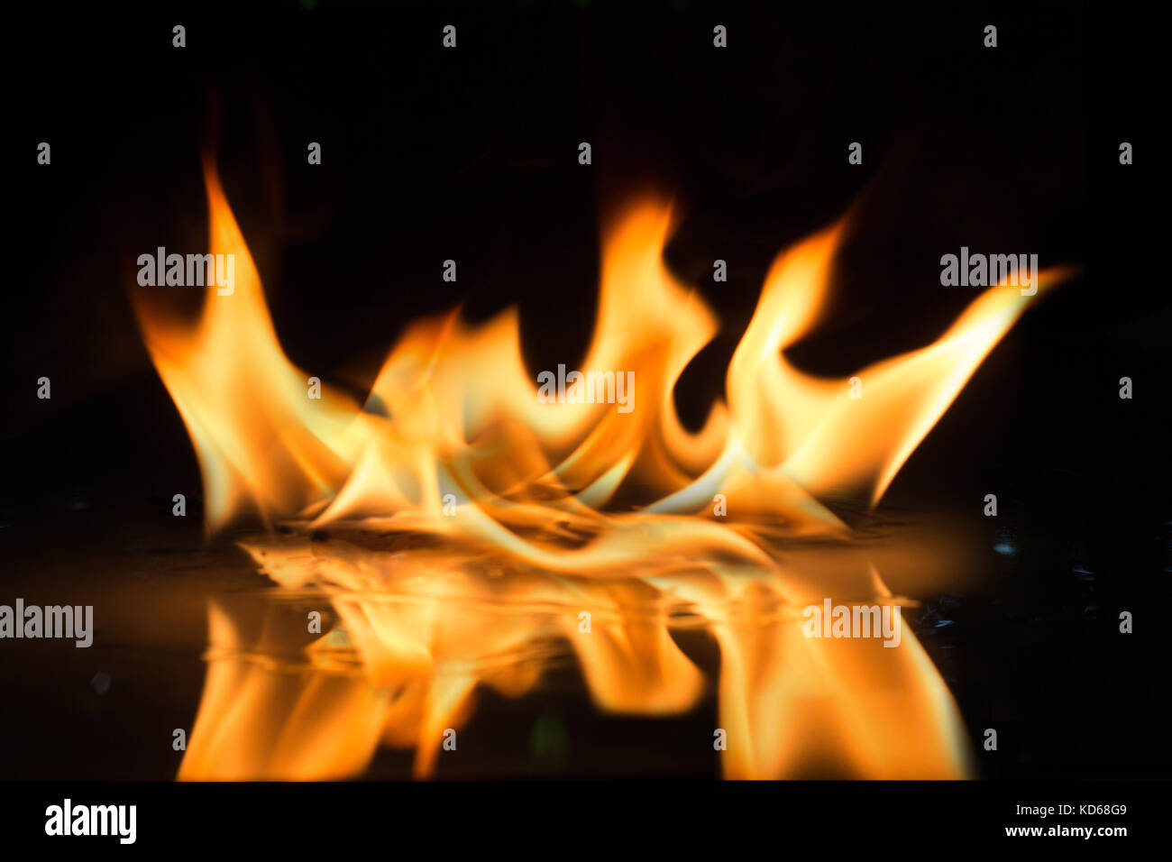 Feuer Flammen Stockfoto