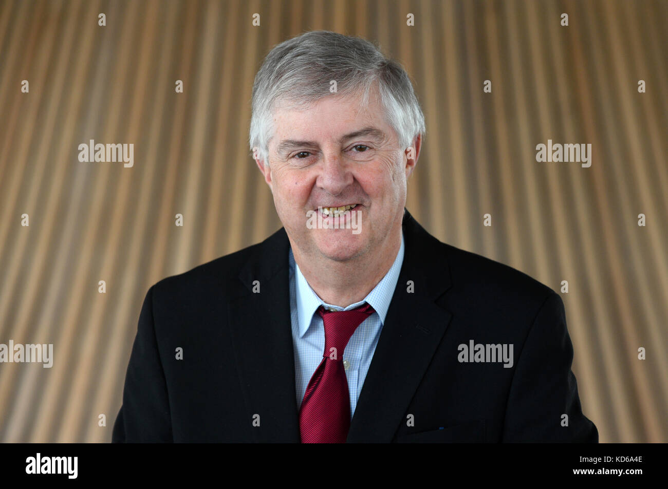 Markieren drakeford bin für Cardiff West und Cabinet Sekretär für Finanzen und lokale Regierung fotografiert an der senedd, Cardiff Bay, Wales, Großbritannien Stockfoto