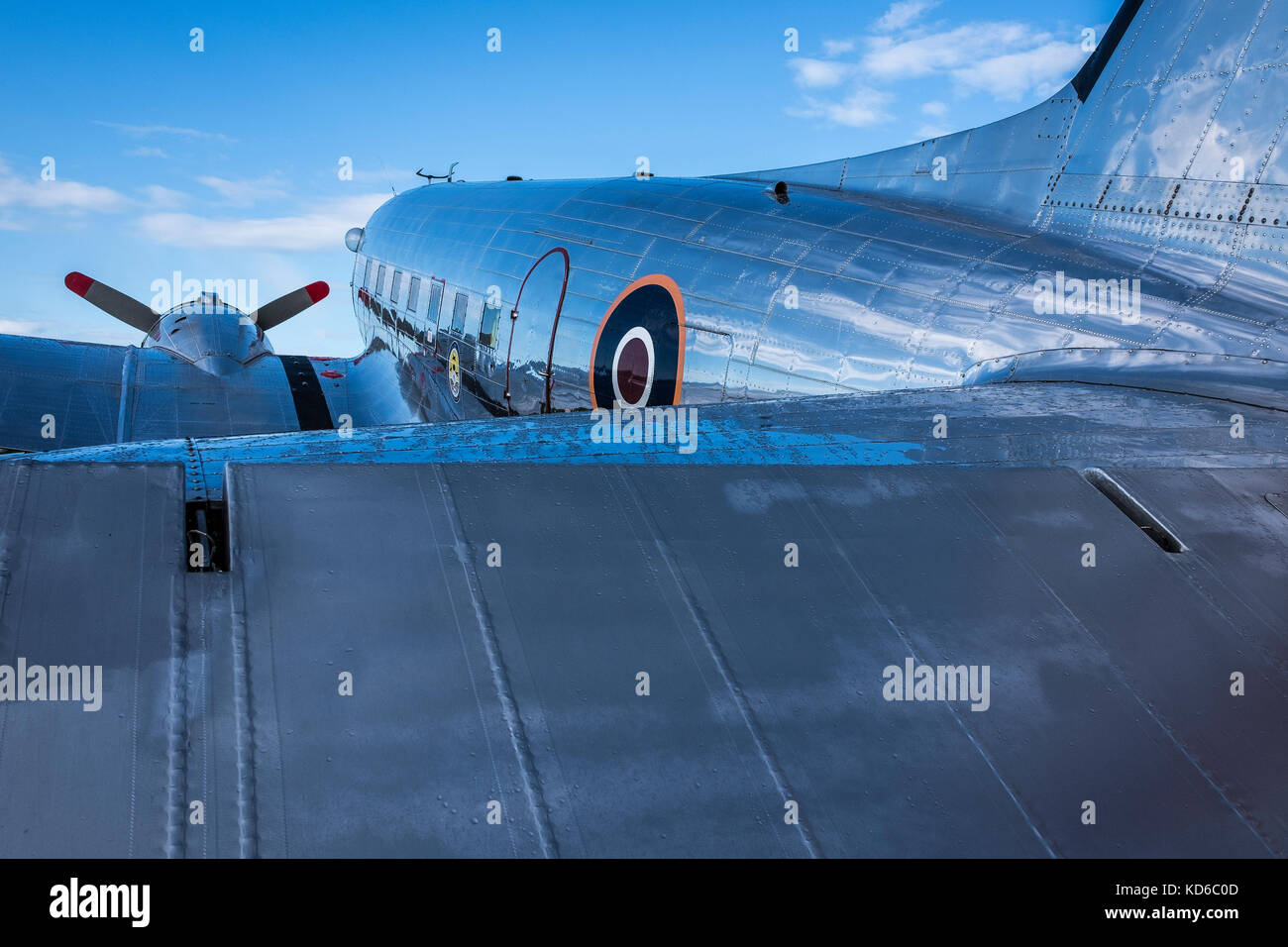 1942 Douglas C53 beim Goodwood Revival 2017, Sussex, UK. Stockfoto