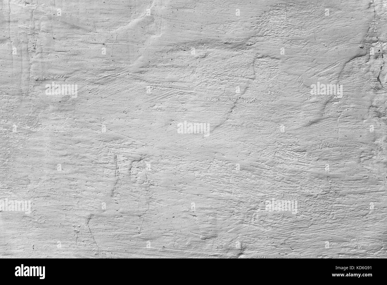 Weiß getünchte Wand durch Kalk, azurblauen Farbe, strukturierten Hintergrund. Die Ukraine Stockfoto