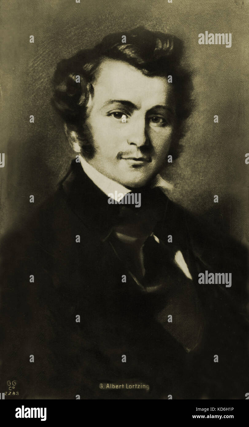 Lortzing, G ein Portrait - Deutscher Komponist, Sänger, Dirigent und Librettist 1801-1851 Stockfoto