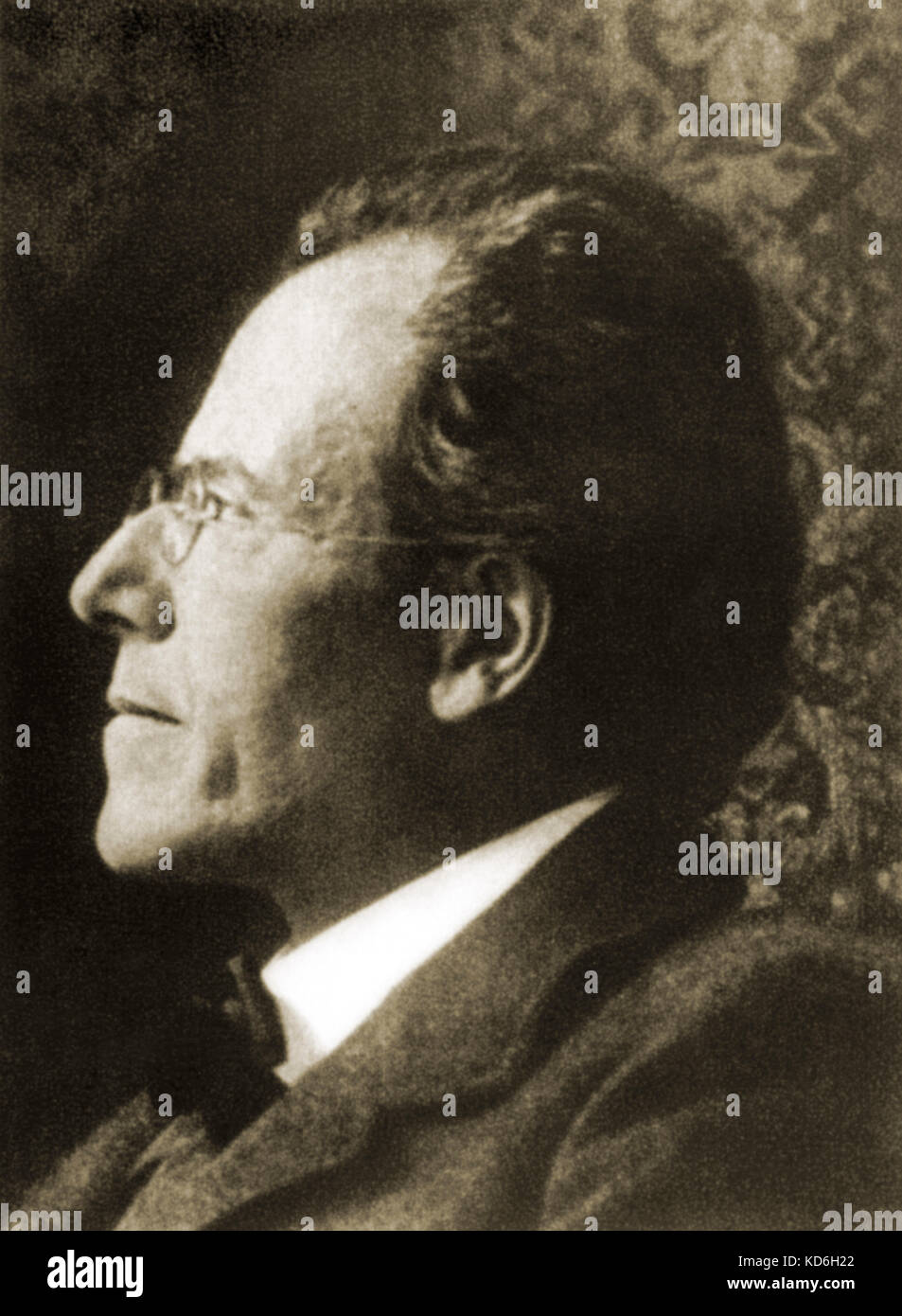 Gustav Mahler Portrait, ca. 1909. Österreichischen Komponisten (1860-1911). Stockfoto