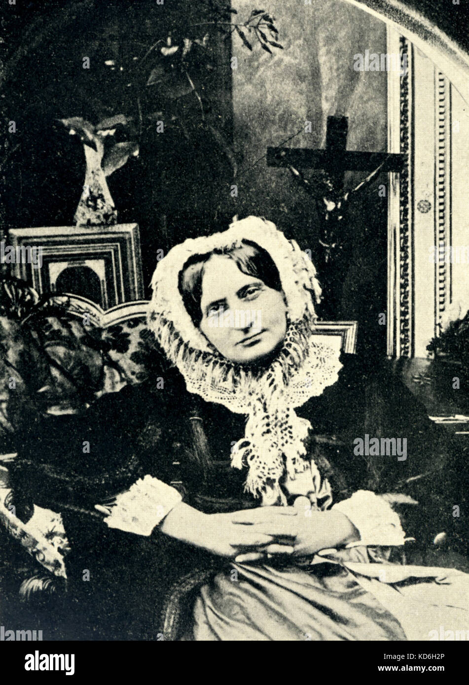 Caroline von Sayn-Wittgenstein. Sie war für viele Jahre die Herrin von Liszt und überlebte nur Liszt von ein paar Monaten. 8. März 1887 in Rom starb. (Liszt. Ungarische Pianist und Komponist (1811-1886) Stockfoto