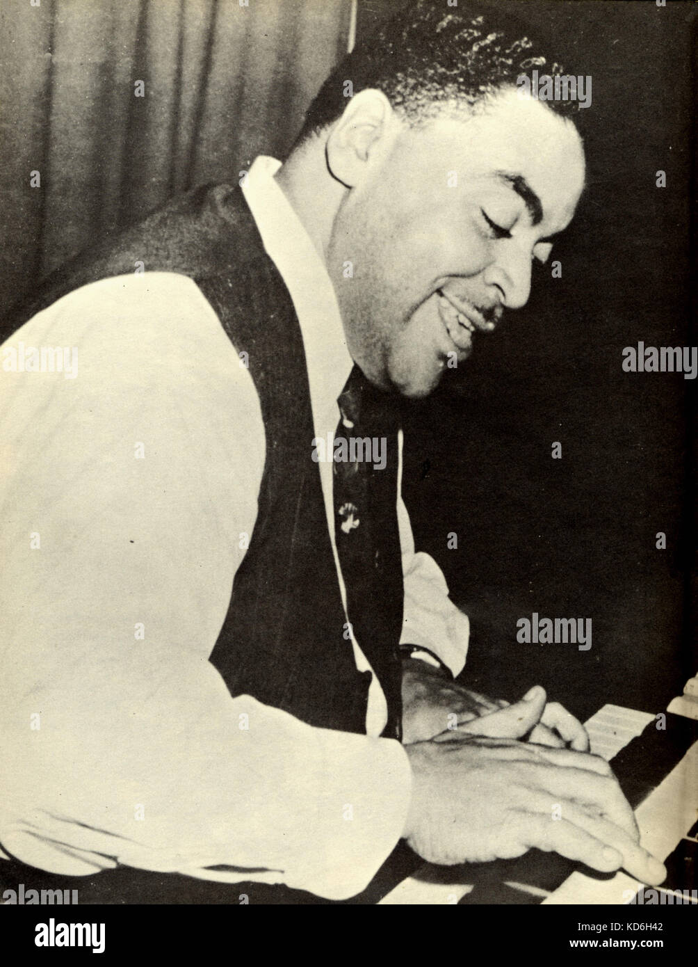 Fats Waller an der Orgel. Amerikanische Komponist, Pianist und Entertainer (1904-1943). Stockfoto