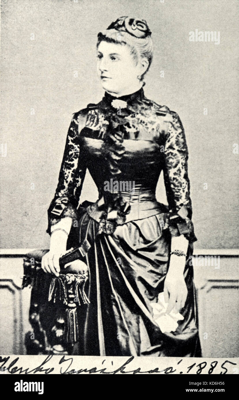 Janaceks Frau Zdenka Janackova im Jahr 1885. Tschechische Komponist (1854-1928) Stockfoto