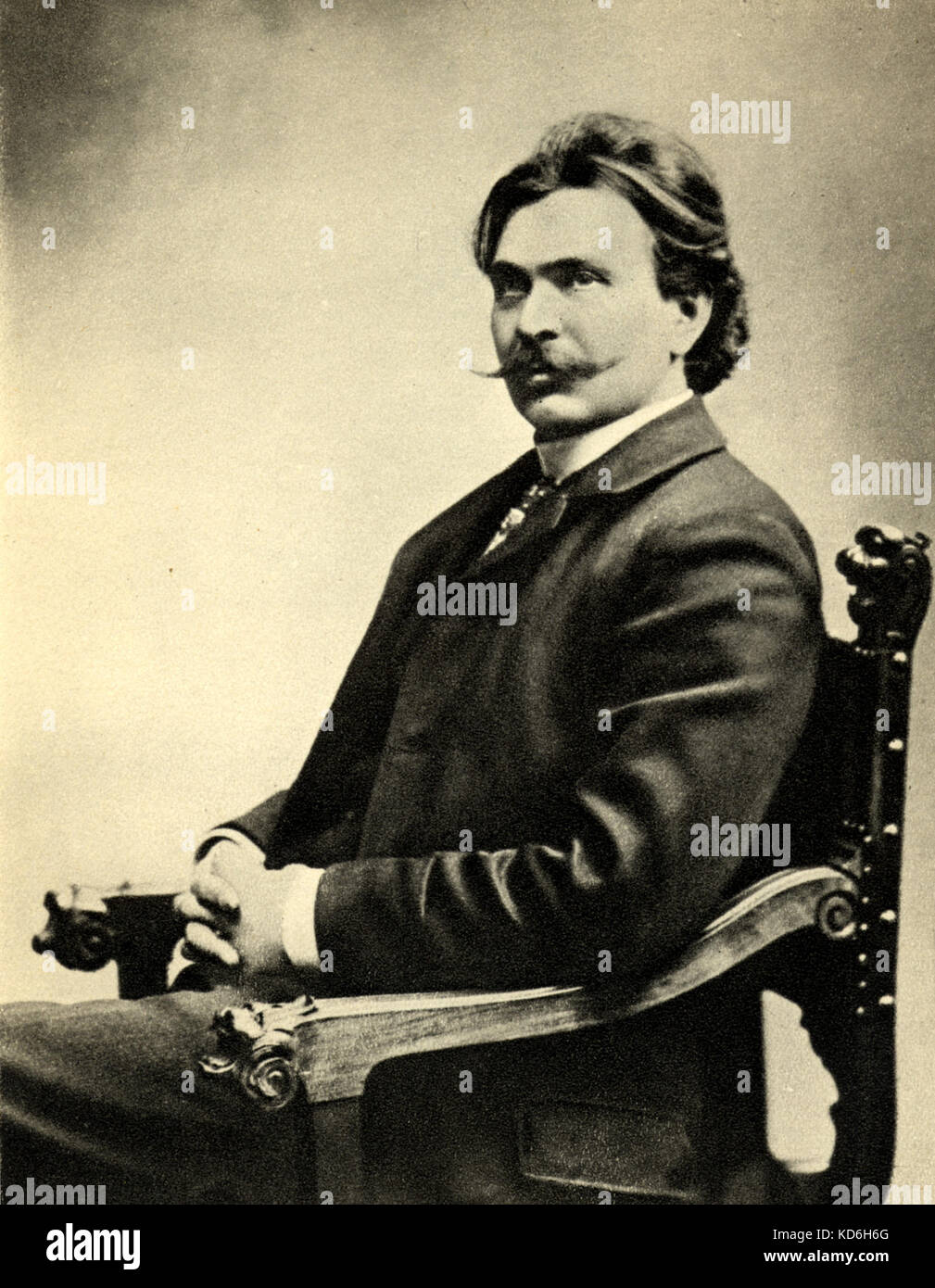 C.M. Hrazdira tschechische Dirigent. Die Premiere von Janaceks "Jenufa" durchgeführt an der nationalen tschechischen Theater in Brünn (1904). Stockfoto