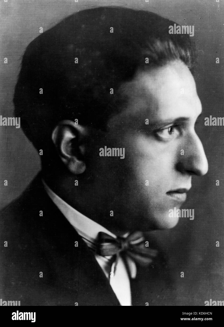 Pavel Haas portrait. Czech-Jewish Komponist, in Auschwitz, 1899-1944 ermordet. Stockfoto