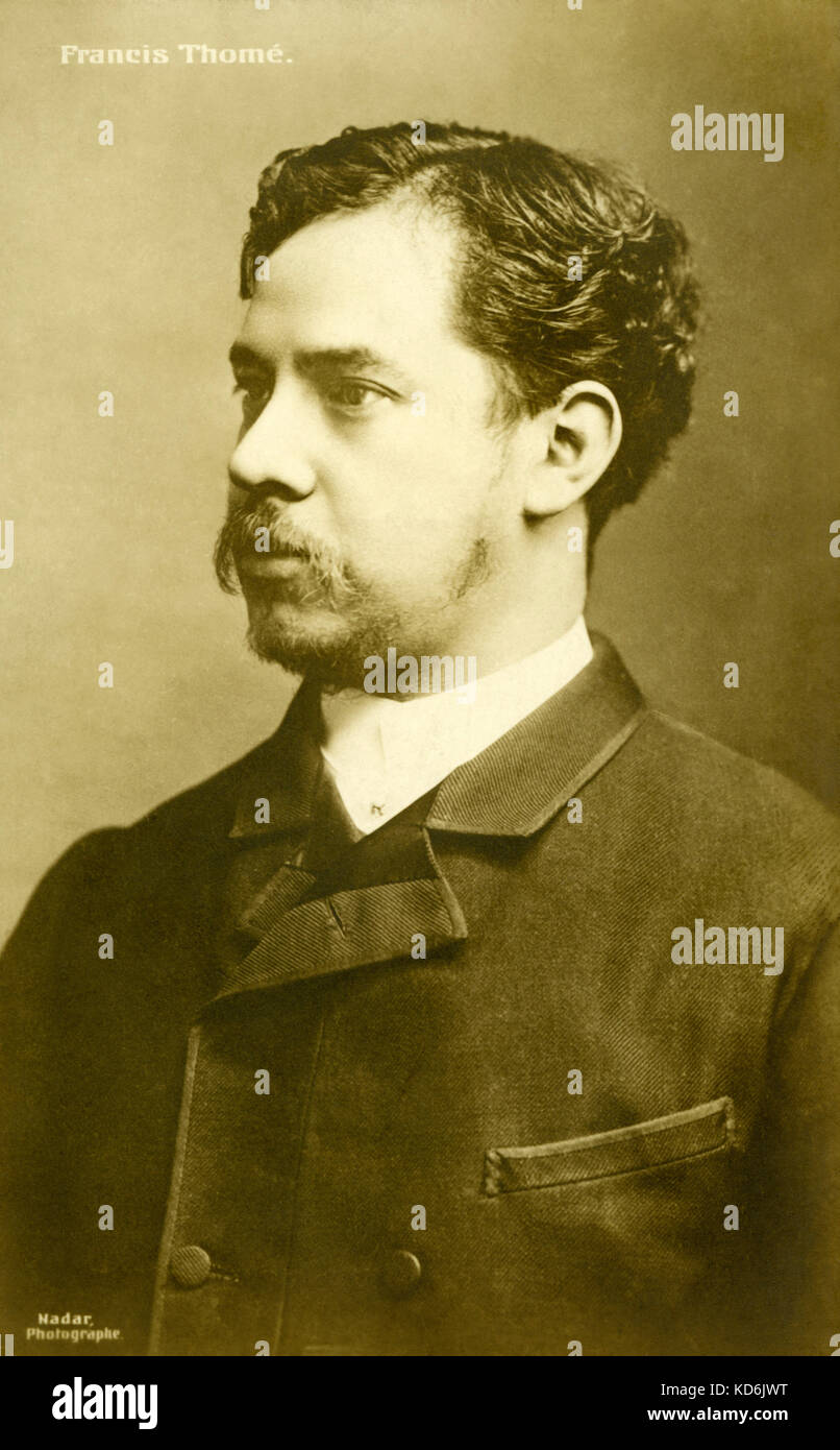 Francis Thomé, französischer Komponist, 1850-1909. Nadar studio Stockfoto