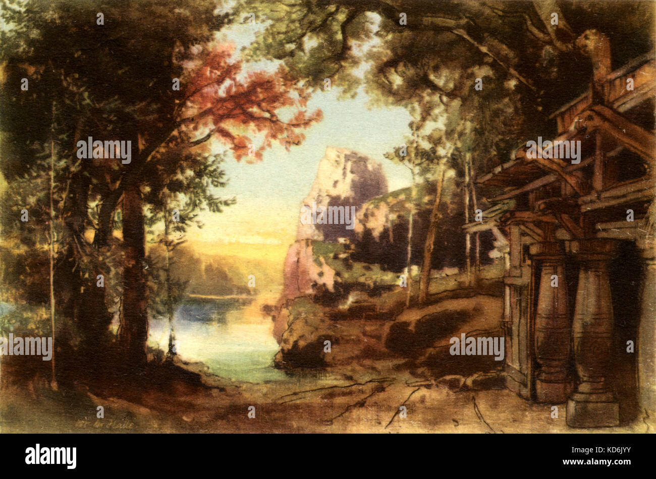 Set Design Fur Wagners Oper Gotterdammerung Von Von Gebr Bruckner 1888 Produktion An Der Staatsoper Berlin Bayreuth Uraufgefuhrt 1876 Deutsche Komponist Autor 1813 1883 Der Ring Des Nibelungen Der Ring Des Nibelungen