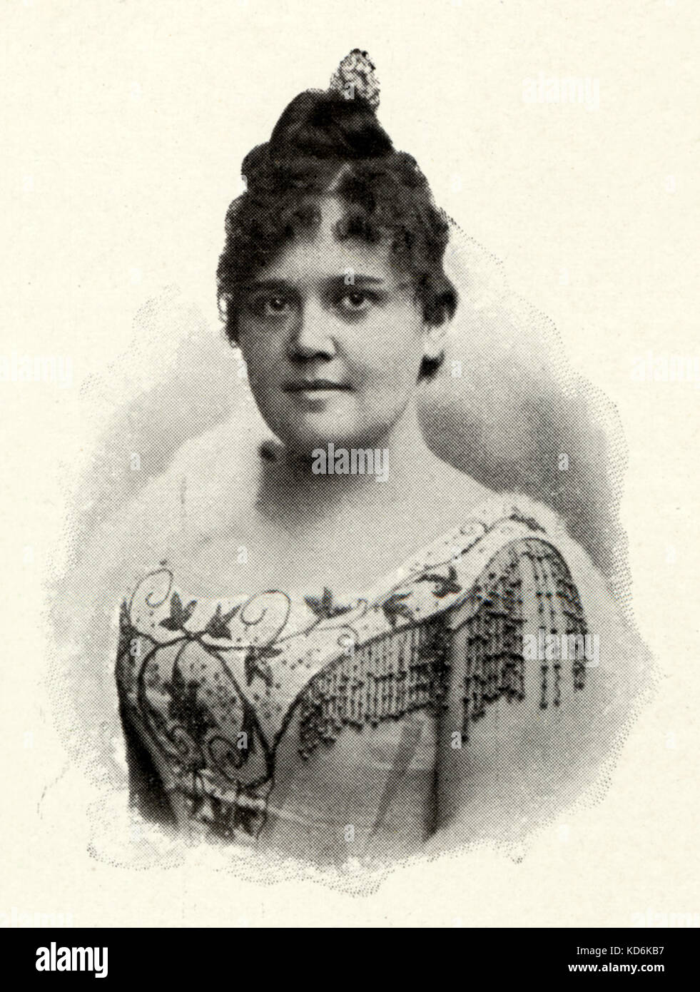 Hermine Spies Deutsche Altistin, 1857-1893. Brahms Verbindung aus dem frühen 20. Jahrhundert Postkarte. Stockfoto