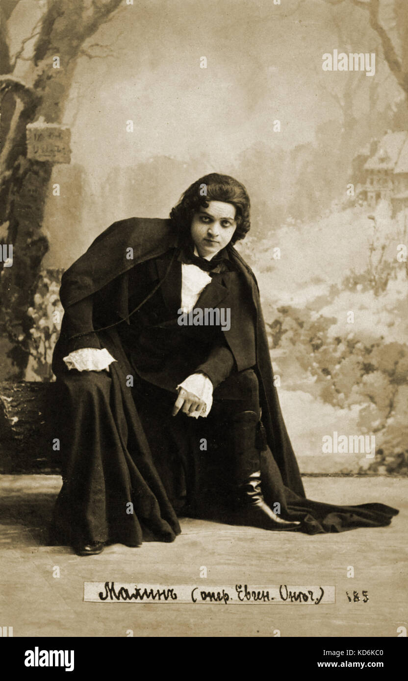 Von Tschaikowskys Oper "Eugen Onegin" mit Mamin. Russischen Komponisten (1840-1893). Stockfoto