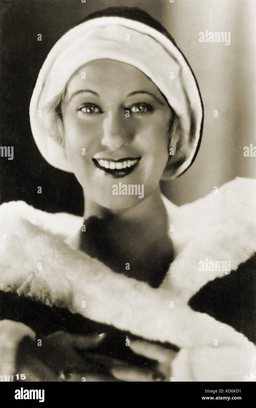 Grace Moore, US-amerikanische Sängerin und Schauspielerin, 5. Dezember 1901-26. Januar 1947. Sang bei der Metropolitan Opera, New York, bevor Sie eine Kinodebüt im Film. Stockfoto