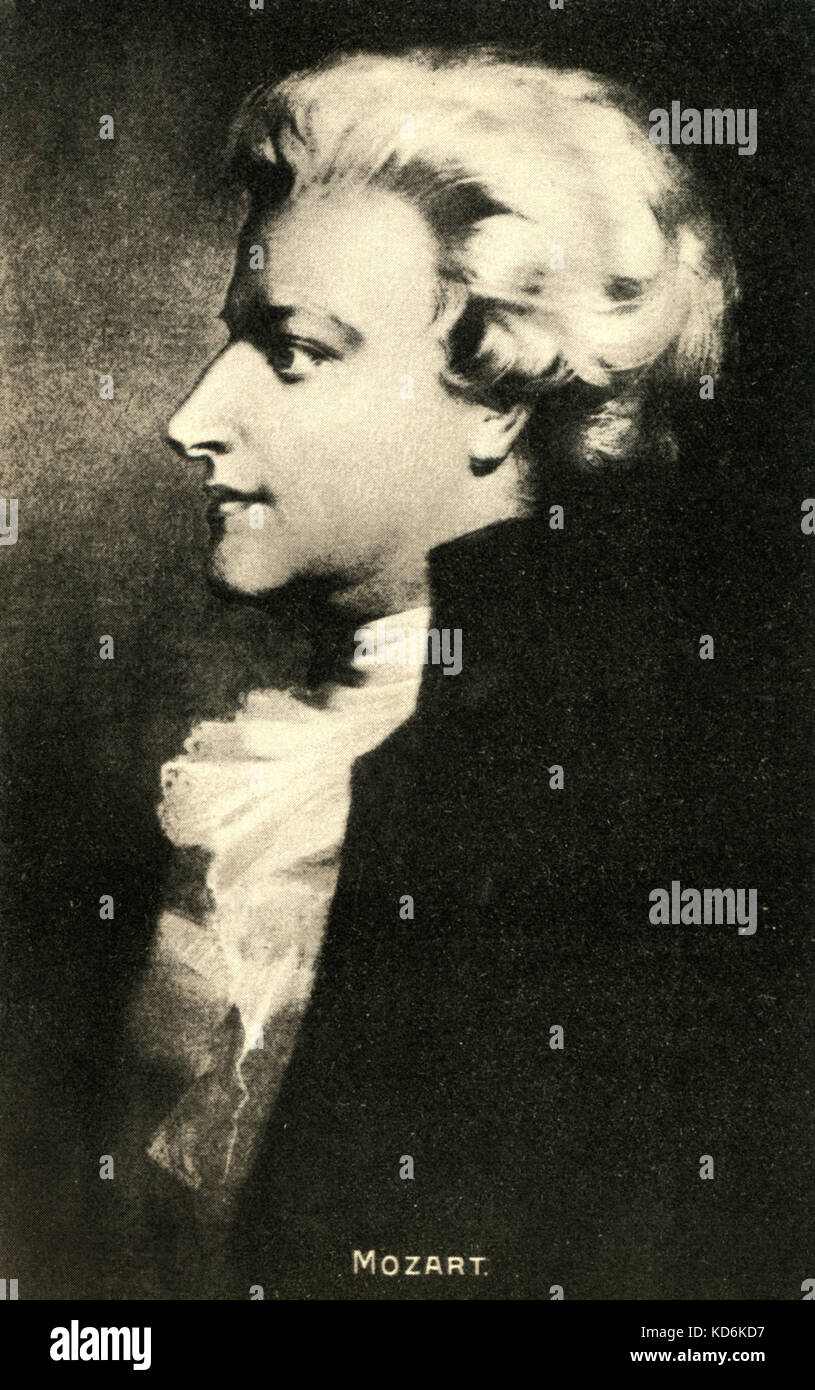 Wolfgang Amadeus Mozart, junger Mann. Der oesterreichische Komponist, 1756-1791. Stockfoto