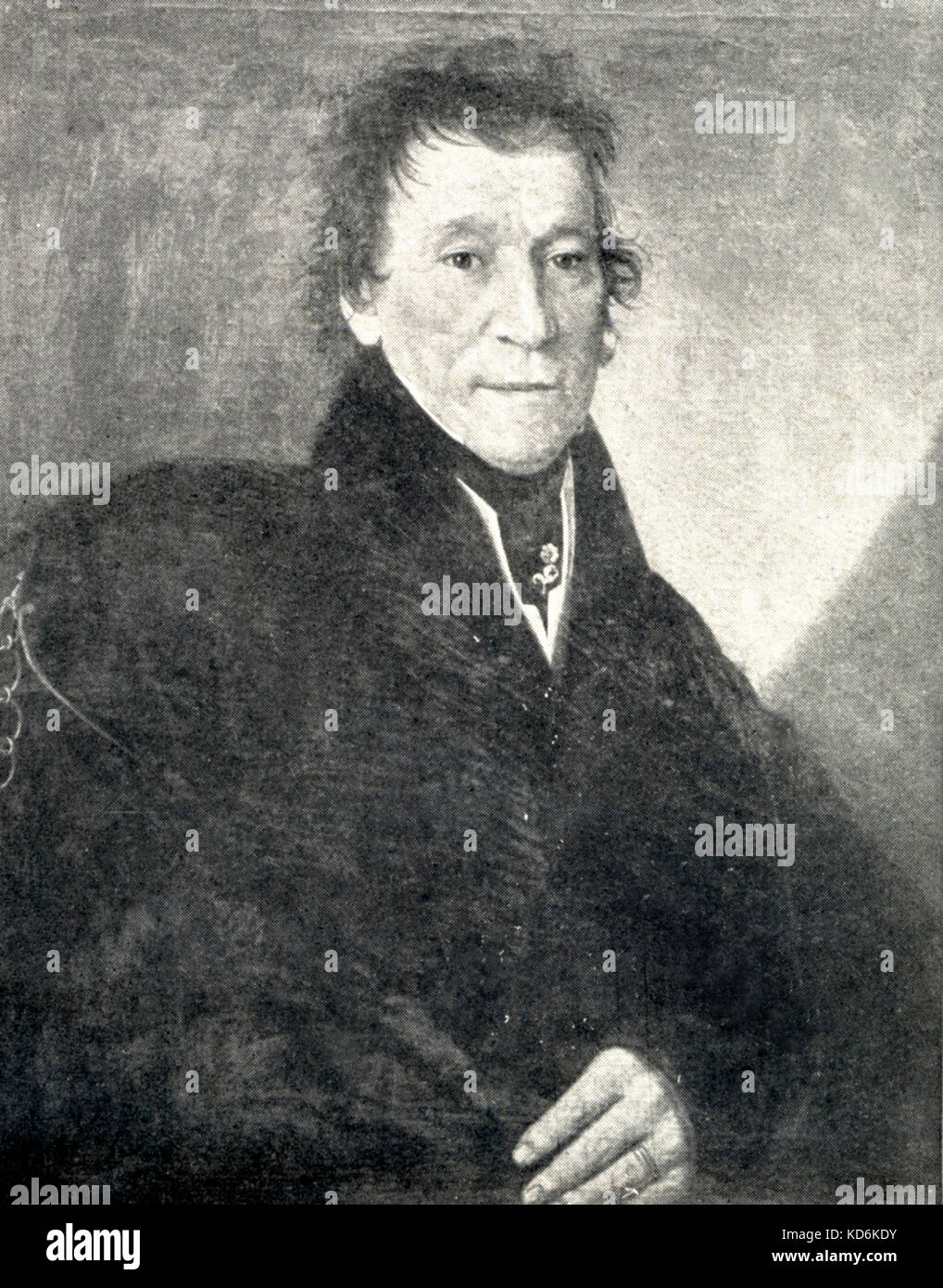 Frantisek Smetana, Porträt 1832 - Bedrich Smetana Vater. Tschechische Komponist, 2. März 1824-12 Mai 1884. Stockfoto