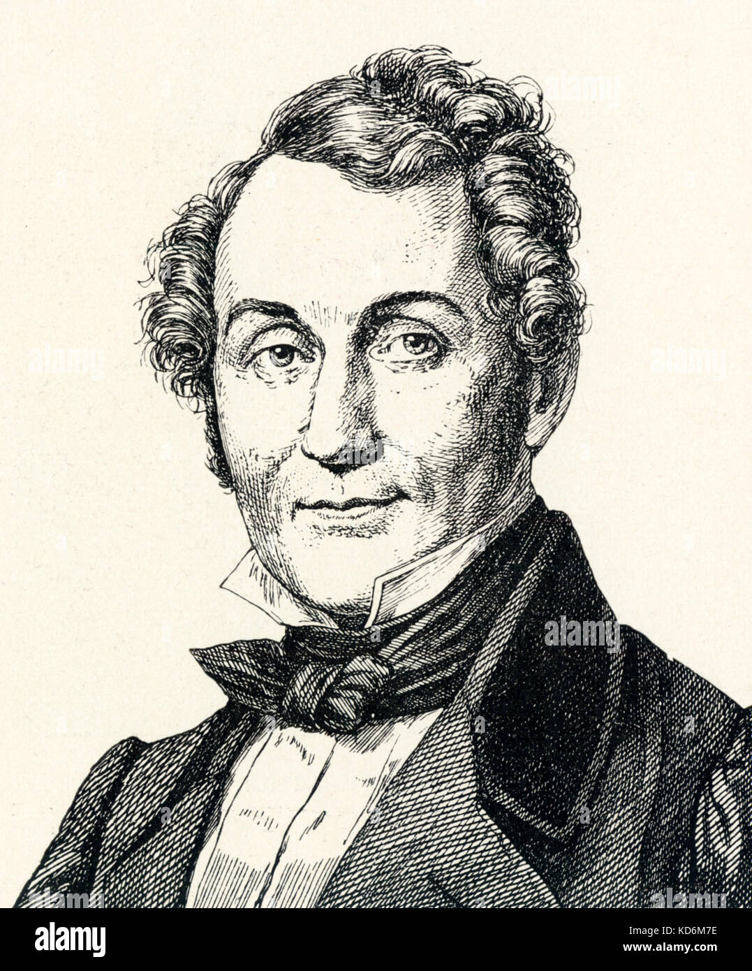 Lortzing, G ein Portrait - Deutscher Komponist, Sänger, Dirigent und Librettist 1801-1851 Stockfoto