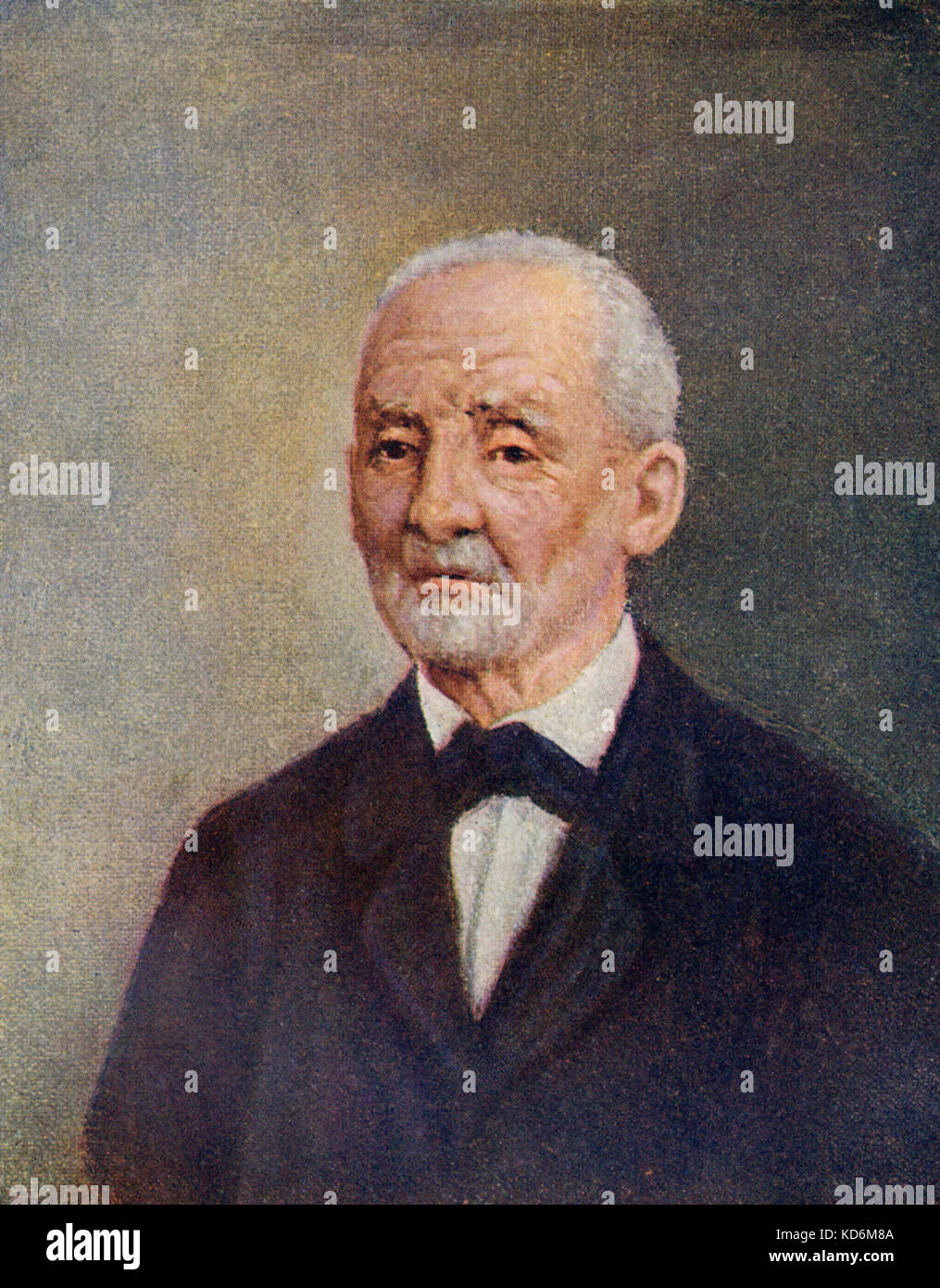 BRUCKNER, Anton - Porträt von Rudolf Klingsbogl. Österreichischen Komponisten, 4 September 1824 - 11. Oktober 1896 Stockfoto