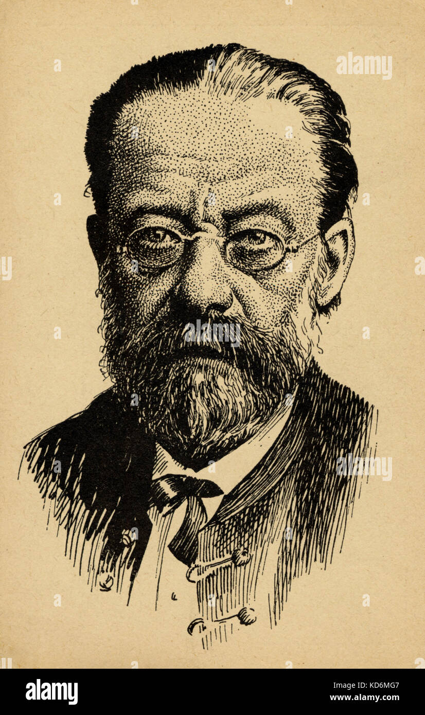 Bedrich Smetana, Porträt, böhmisch-tschechischen böhmische Komponist, 2. März 1824 bis 12. Mai 1884. Stockfoto