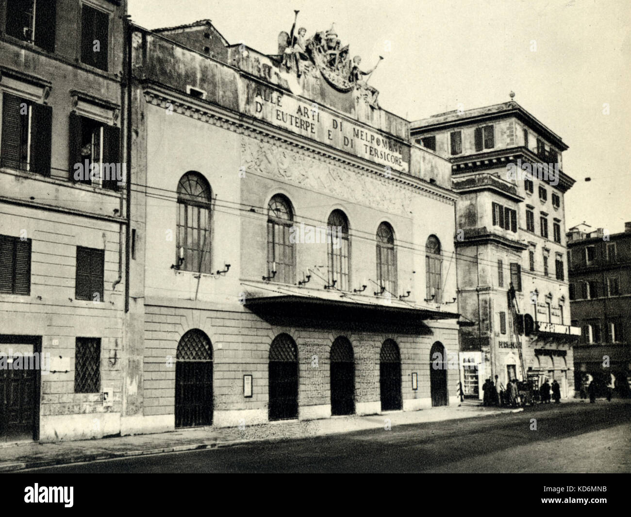 Argentinien Theater, Rom zu Beginn des 20. Jahrhunderts Bild. I Due Foscari hier uraufgeführt. Stockfoto