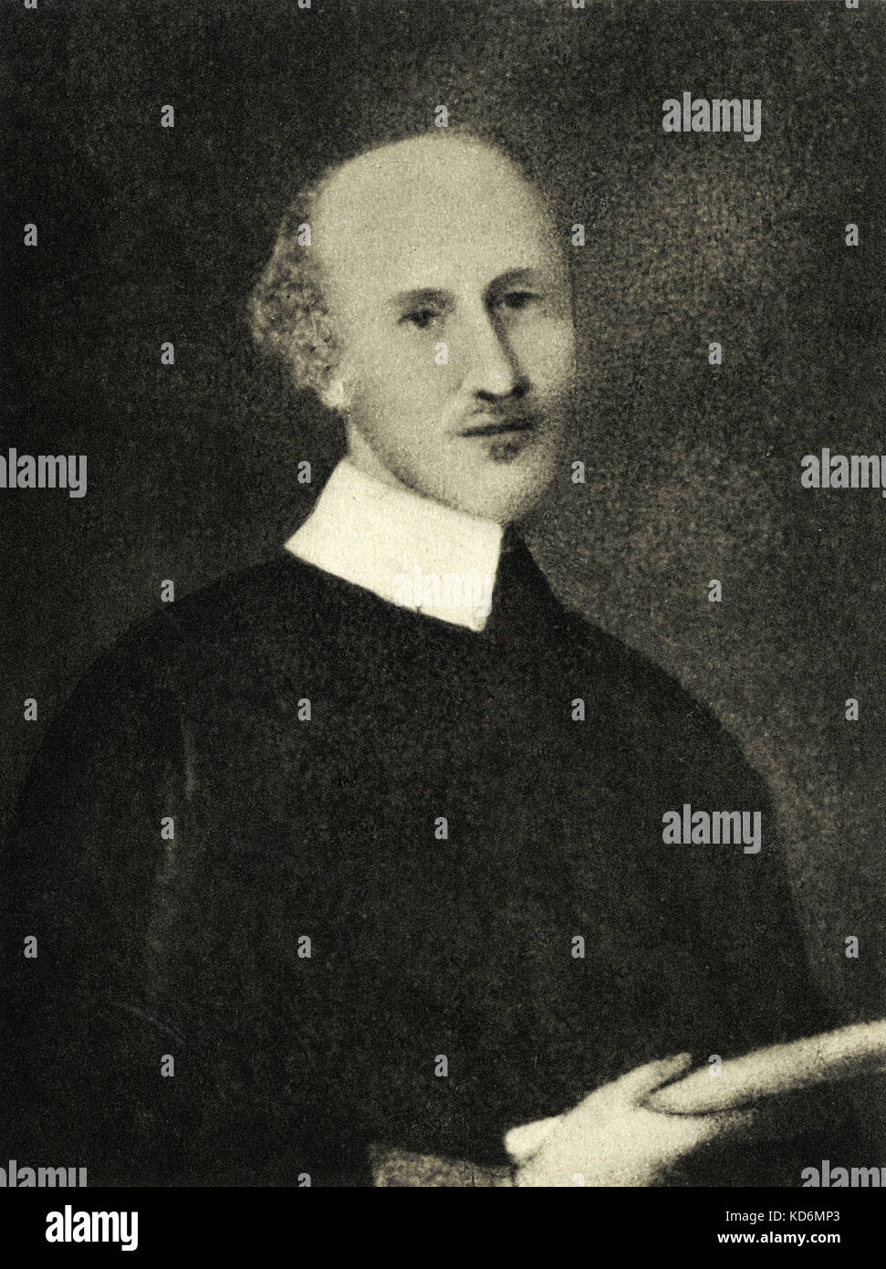 Giovanni Legrenzi, Portrait. Italienischer Komponist und Organist, Vivaldi Master. 1626-1690. Stockfoto