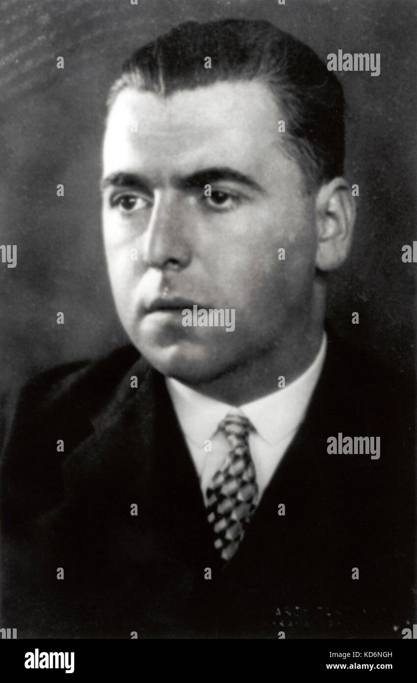 Erwin Schulhoff - Porträt - tschechische Komponist 8 Juni 1894 - 18. August 1942 - Credit: Decca Stockfoto