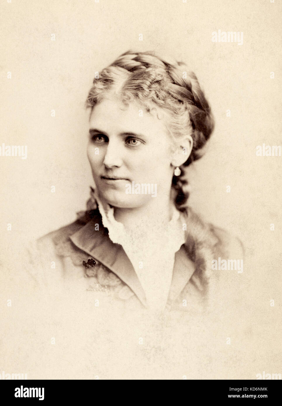 Kristina (Christine) Nilsson - Porträt - schwedische Sopranistin - 20. August 1843-22 November 1921 Stockfoto