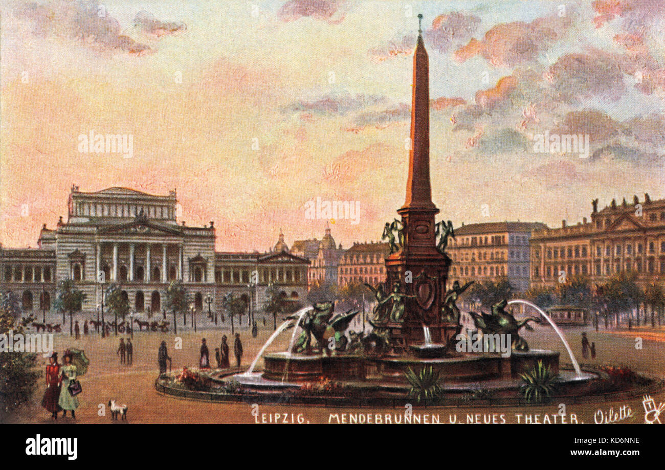 Leipzig, "Das Neues Theater", das neue Theater, Oper. Stockfoto