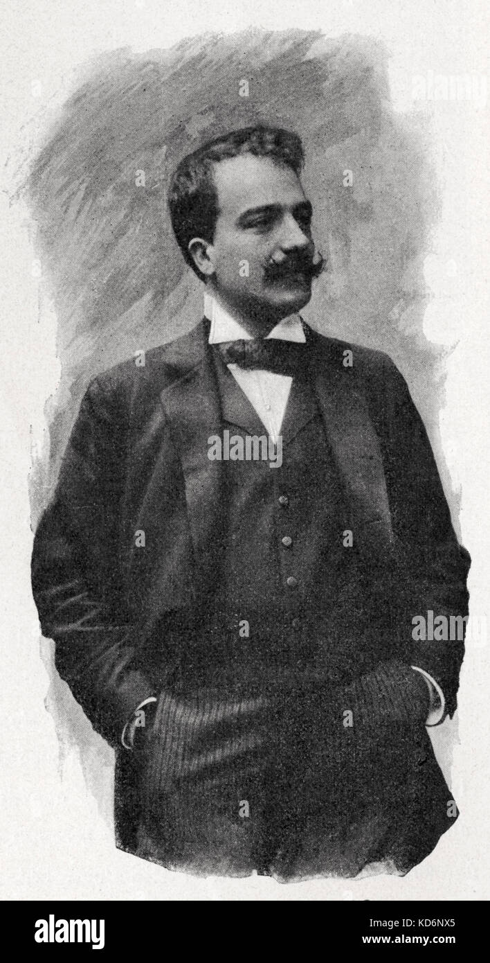 Umberto Giordano - Portrait. Die italienische Oper Komponist 28 August 1867 - 12. November 1948 Stockfoto