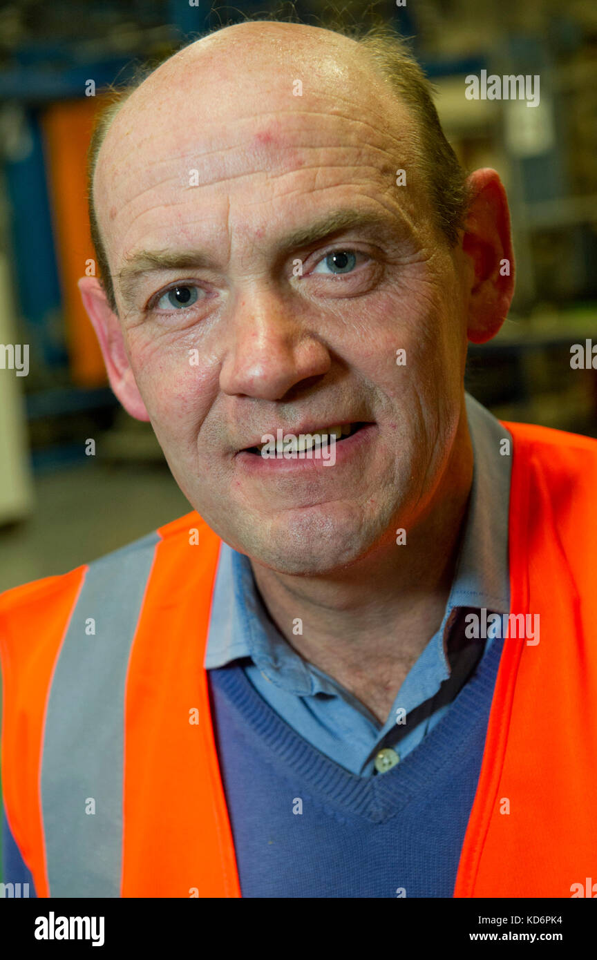 John Thornberry, Geschäftsführer der Formschäume in Blackwood, Wales. Stockfoto