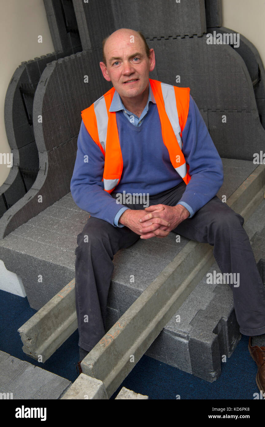 John Thornberry, Geschäftsführer der Formschäume in Blackwood, Wales. Stockfoto