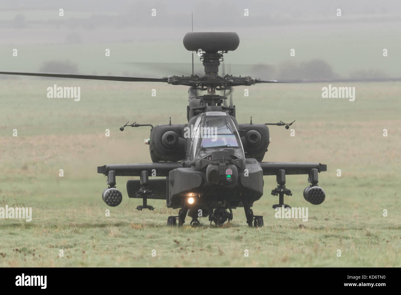 Army Air Corps ah 64 Longbow Apache Kampfhubschrauber. Stockfoto