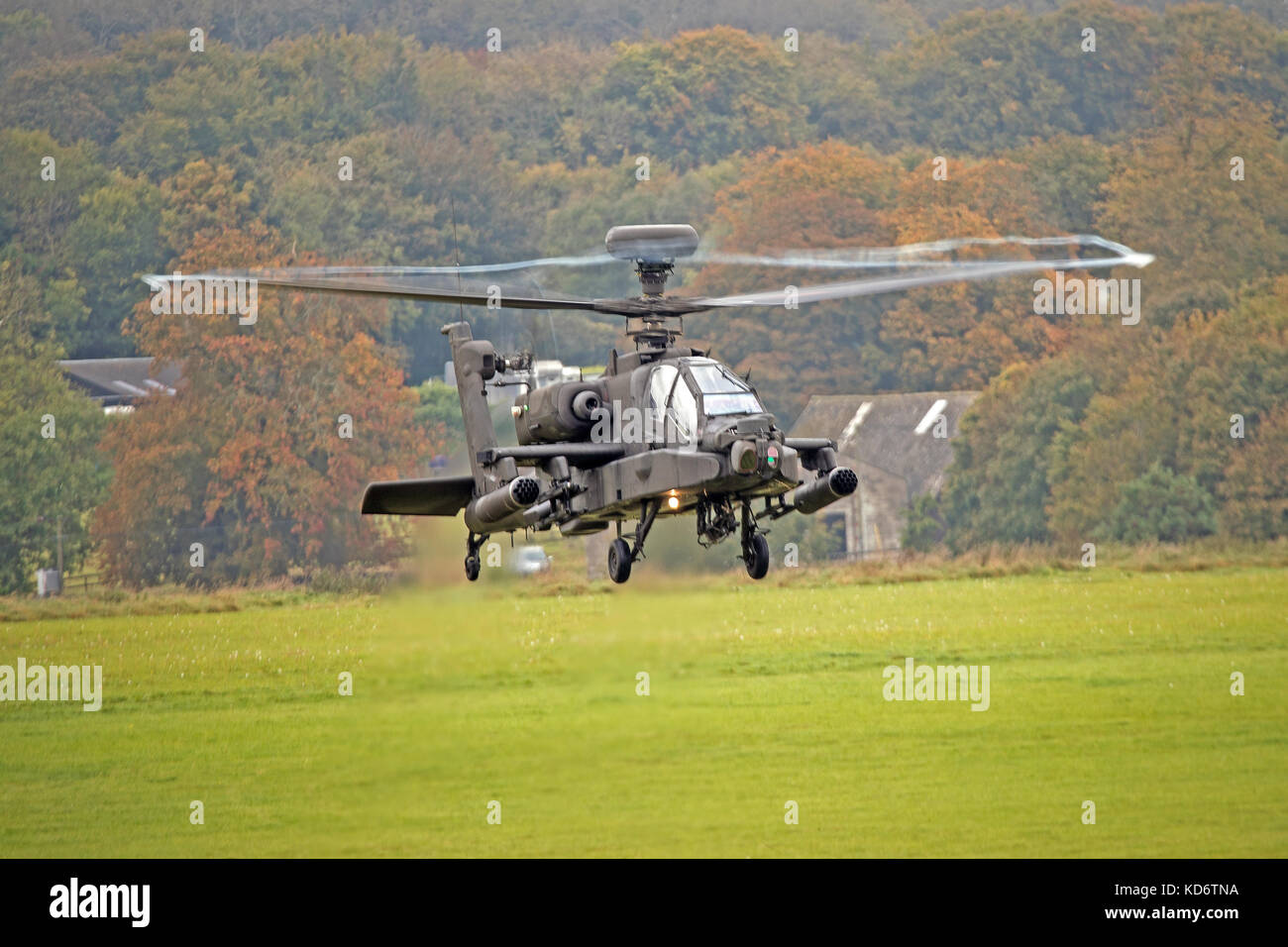 Army Air Corps ah 64 Longbow Apache Kampfhubschrauber. Stockfoto