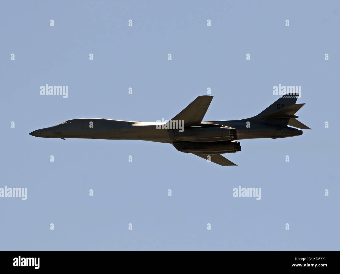 Miami, USA - November 6, 2010: US Air Force b-1b-Bomber strategoc visits Homestead air reserve Base in der Nähe von Miami. Es ist der primäre uns strategische Bomber Stockfoto