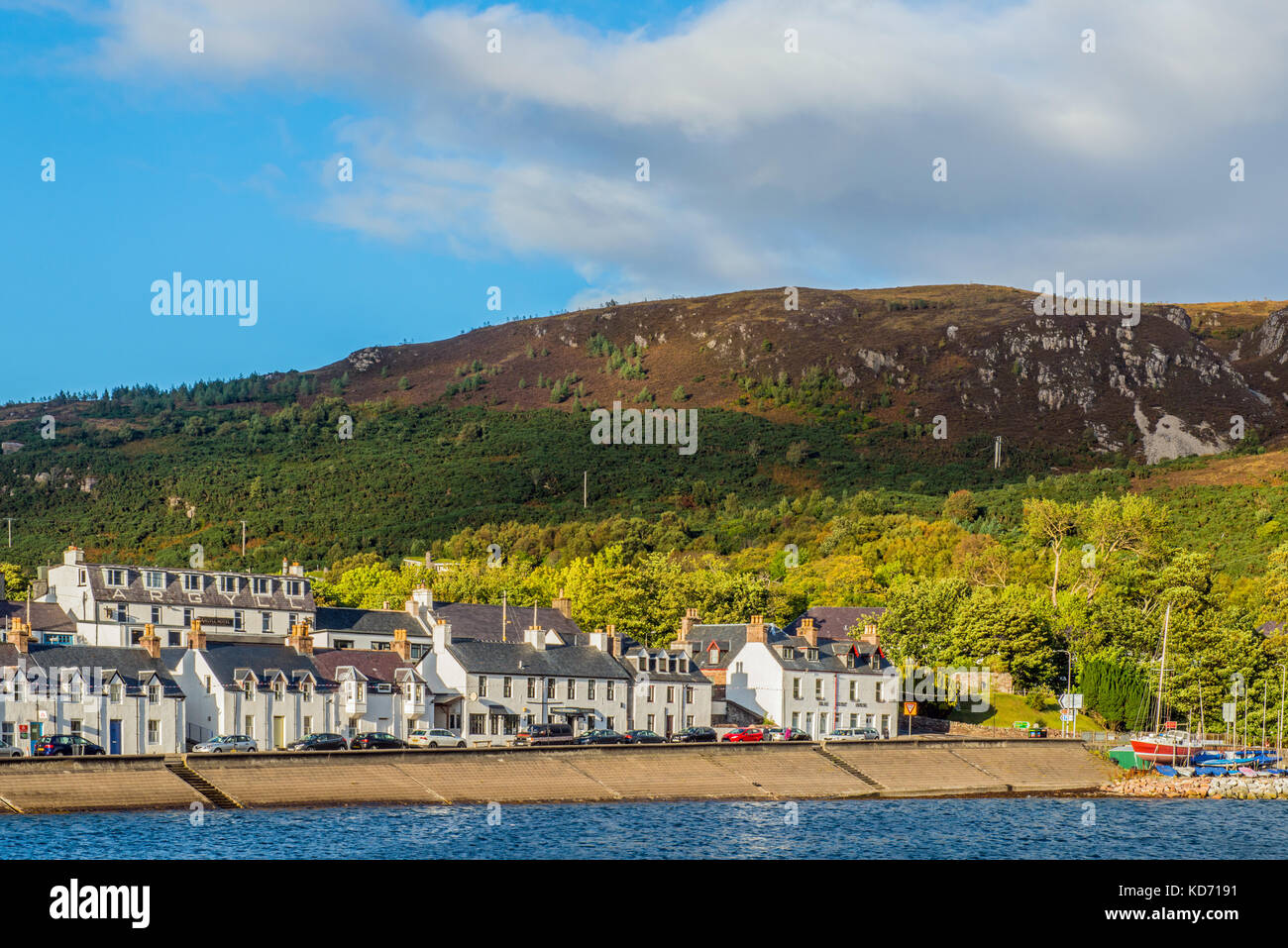 Ullapool vorne am Loch Broom, Scottish Highlands Stockfoto