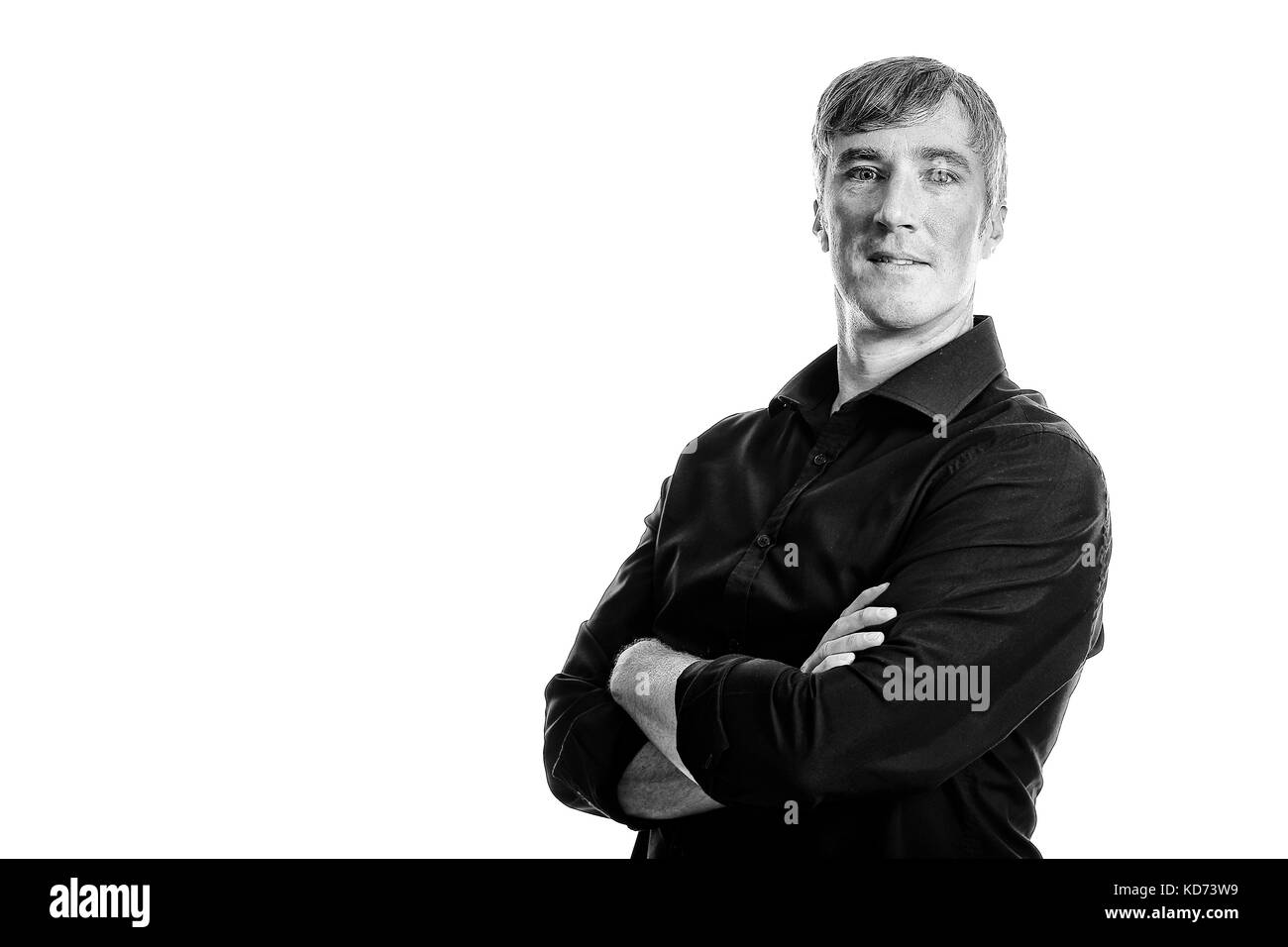 Martin Rickett Fotograf für den Presseverband. Stockfoto